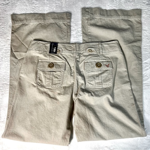 NWT AE Patch Pocket Wide Leg Pants 8 - Picture 1 of 11